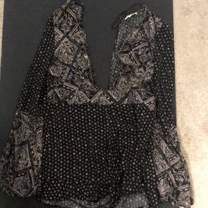 Adorable black long sleeve romper